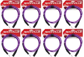 Коммутационный кабель Rockville RCXMB6-P Purple 1.8 м (8 штук)