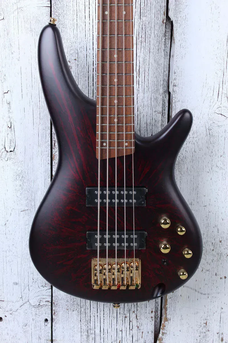 Ibanez SR305EDX 5 String Electric Bass Guitar Wine Red Frozen Matte Finish