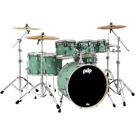 Ударная установка акустическая PDP by DW Concept Maple 7-Piece Shell Pack with Chrome Hardware Satin Seafoam