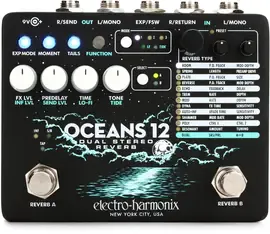 Педаль эффектов для электрогитары Electro-Harmonix Oceans 12 Dual Stereo Reverb