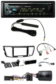 Автомагнитола для Honda Accord 2013–2015 Pioneer CD/MP3, DAB, USB, поддержка кнопок на руле