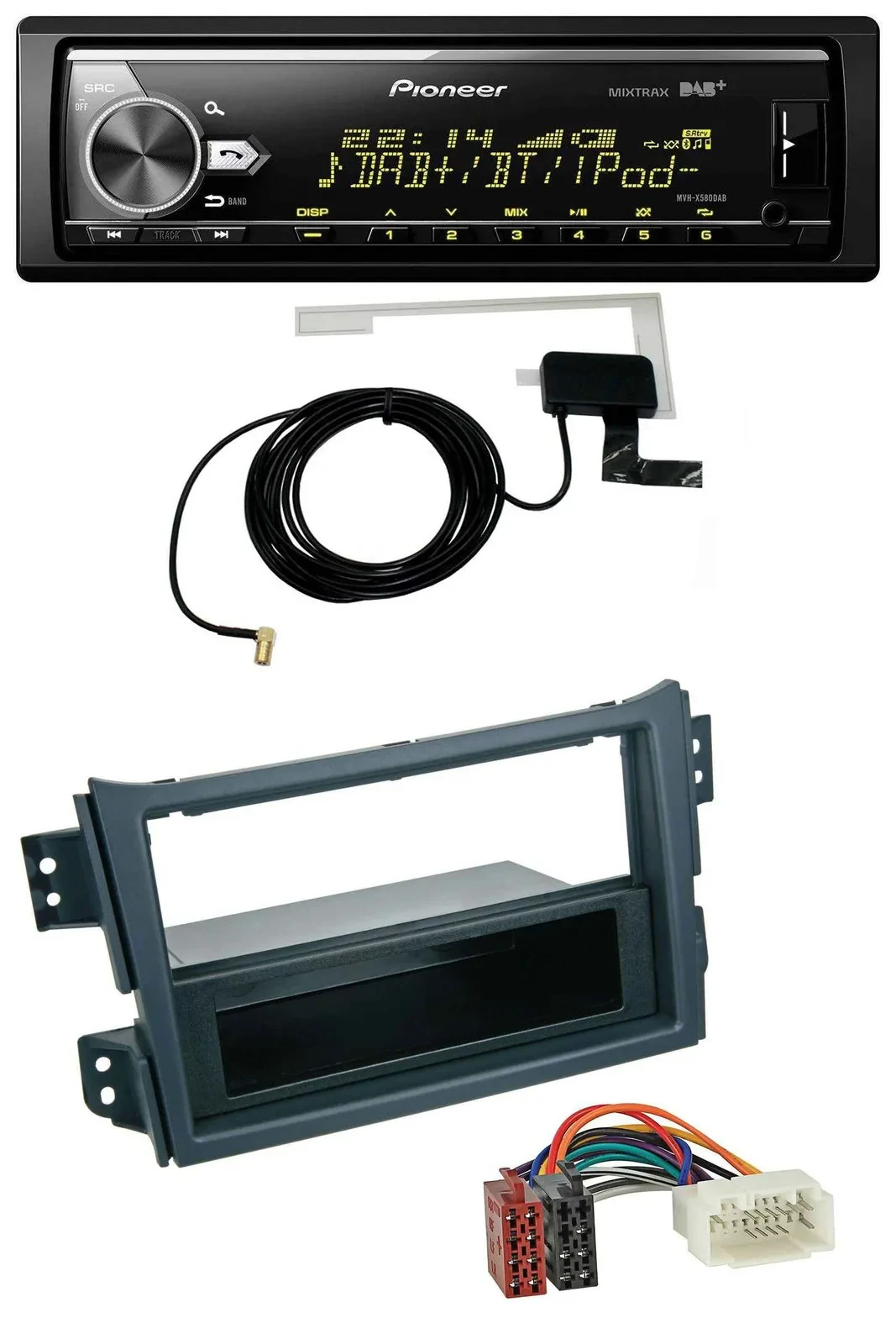 Pioneer Bluetooth DAB USB MP3 Autoradio für Opel Agila B 2008-2014 Suzuki Splash