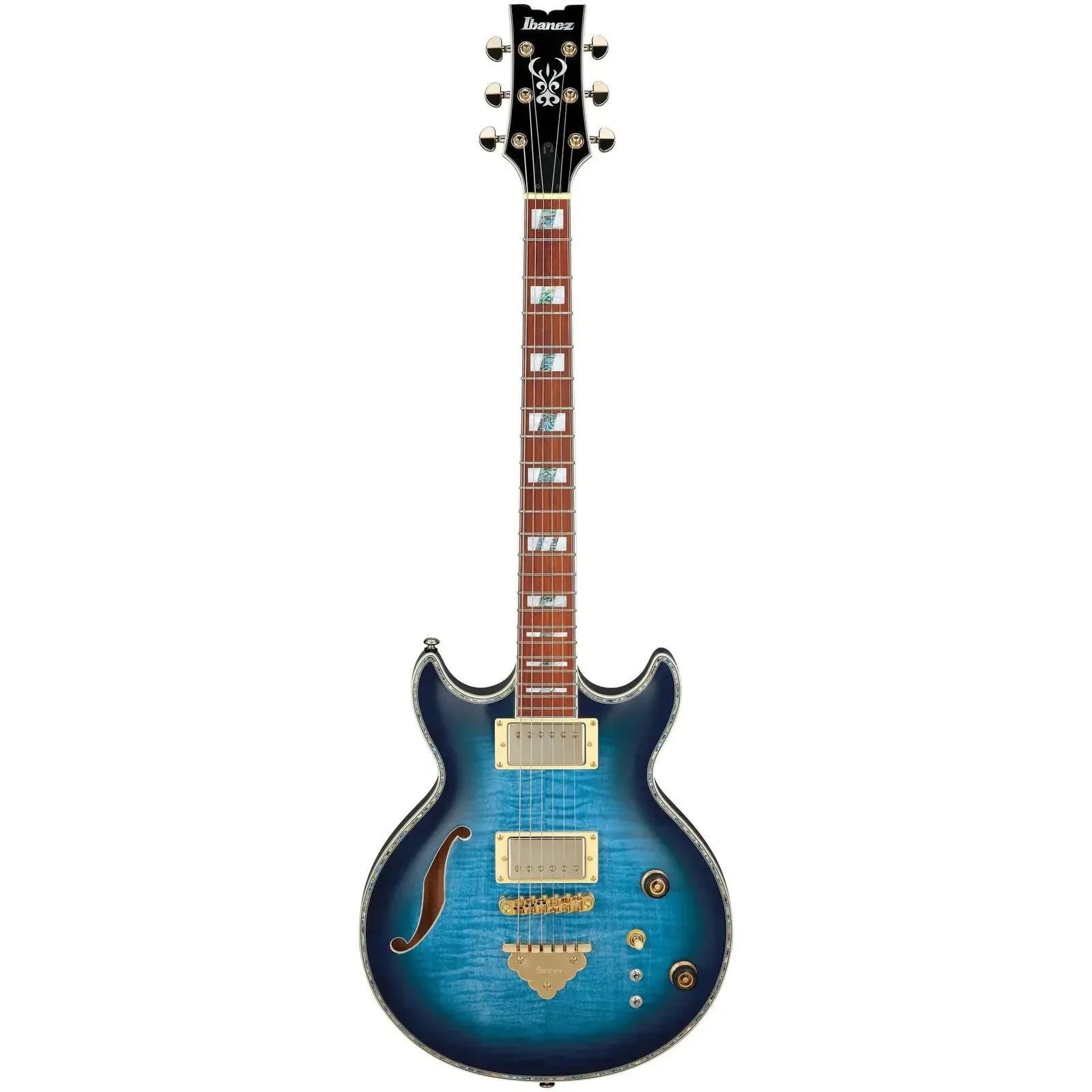 Электрогитара полуакустическая Ibanez AR520HFM Artist Hollowbody Light Blue Burst