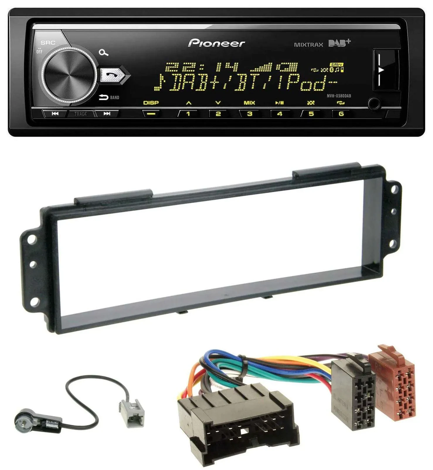 Автомагнитола для Kia Picanto (2008–2011) Pioneer Bluetooth, USB, DAB, MP3