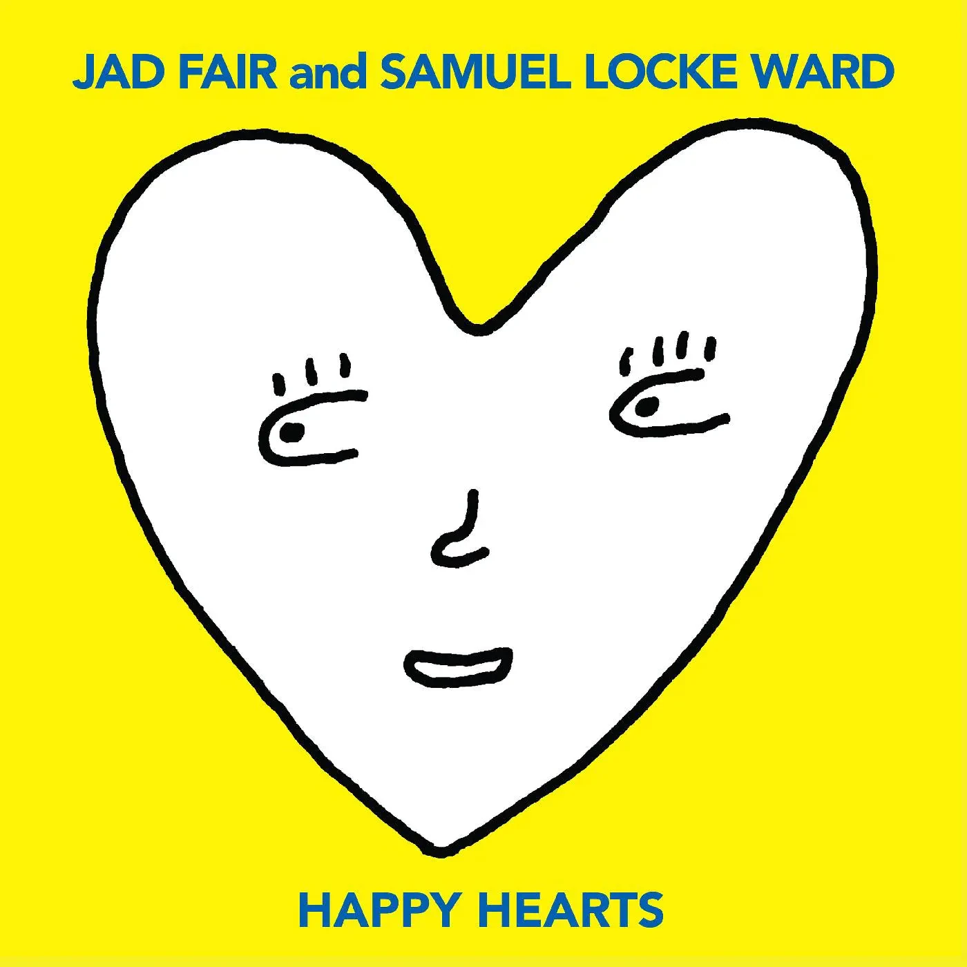 Виниловая пластинка Jad Fair and Samuel Locke Ward – Happy Hearts Yellow Vinyl (Релиз 2023)