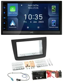 JVC DAB Bluetooth MP3 USB 2DIN Autoradio für Alfa Romeo Mito 955 ab 14 schwarz