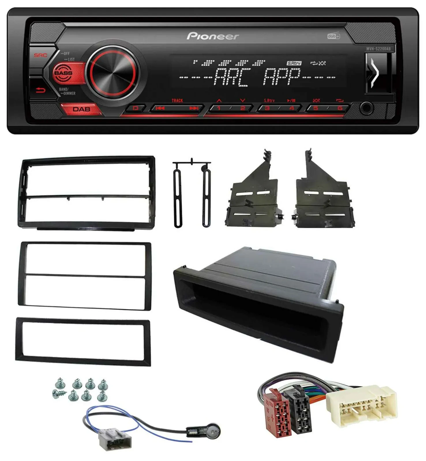 Pioneer DAB 1DIN MP3 AUX USB Autoradio für Nissan Altima (L31, 2005-2006)