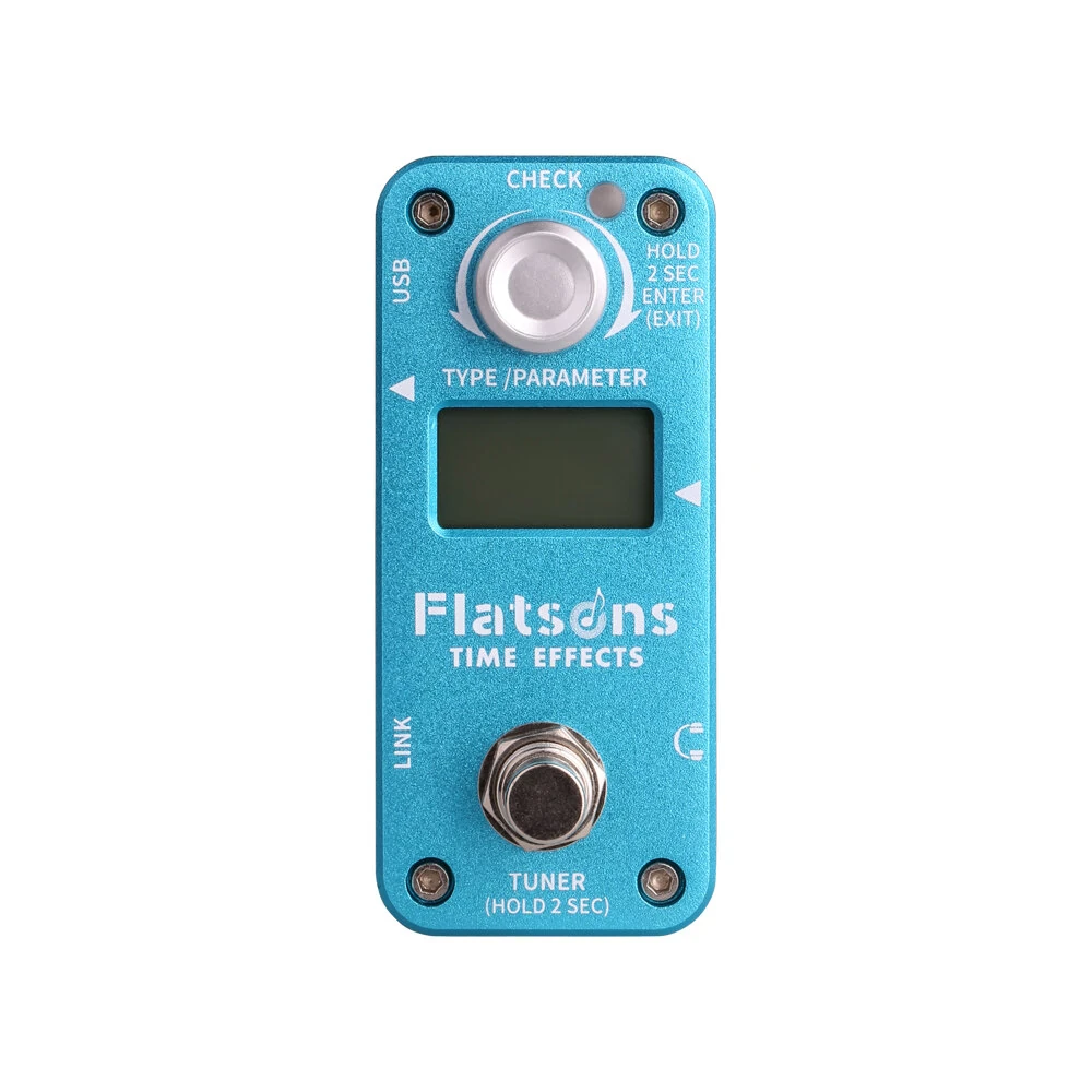 Педаль эффектов для электрогитары Flatsons FTE2 Time Effect Blue