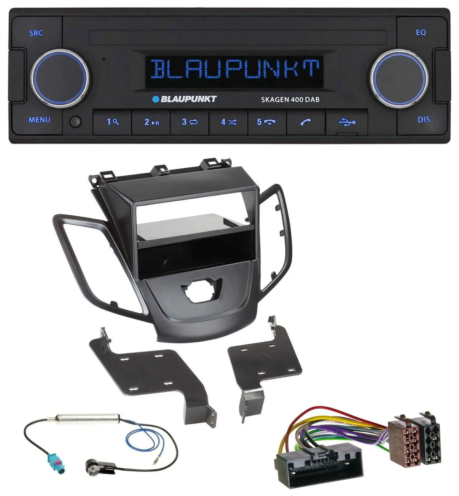 Blaupunkt DAB USB Bluetooth MP3 Autoradio für Ford Fiesta 10-17 JA8 ohne Display