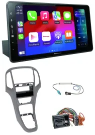 Pioneer Bluetooth DAB MP3 USB Autoradio für Opel Astra J ab 2009 Titan grau