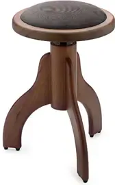 Stagg PS35 WN M V/BR стул для пианино, цвет-орех матовый, верх - корич. барх.