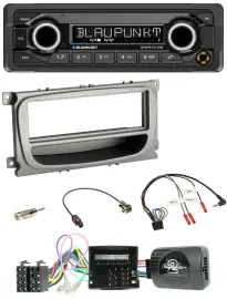 Автомагнитола Blaupunkt для Ford Focus/Galaxy/C-Max, Bluetooth, DAB, USB, поддержка управления с руля (CAN)