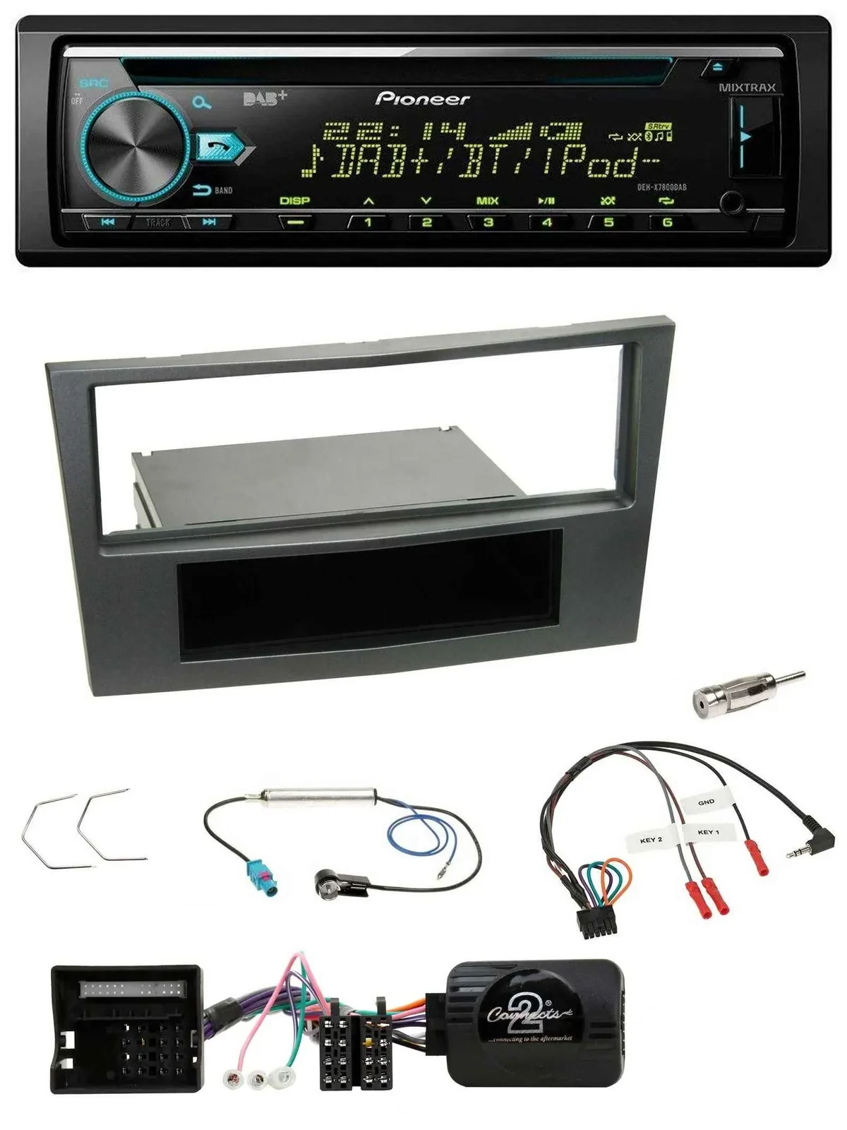 Pioneer DAB Lenkrad CD USB Bluetooth Autoradio für Opel Antara Astra H Zafira B