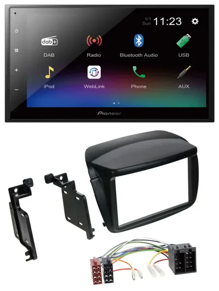 Pioneer USB Bluetooth DAB 2DIN MP3 Autoradio für Fiat Doblo ab 10 Opel Combo ab