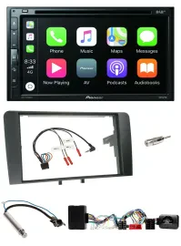 Автомагнитола Pioneer 2DIN DVD, DAB, Bluetooth, USB, совместима с кнопками на руле, для Audi A3 Symphony Aktiv