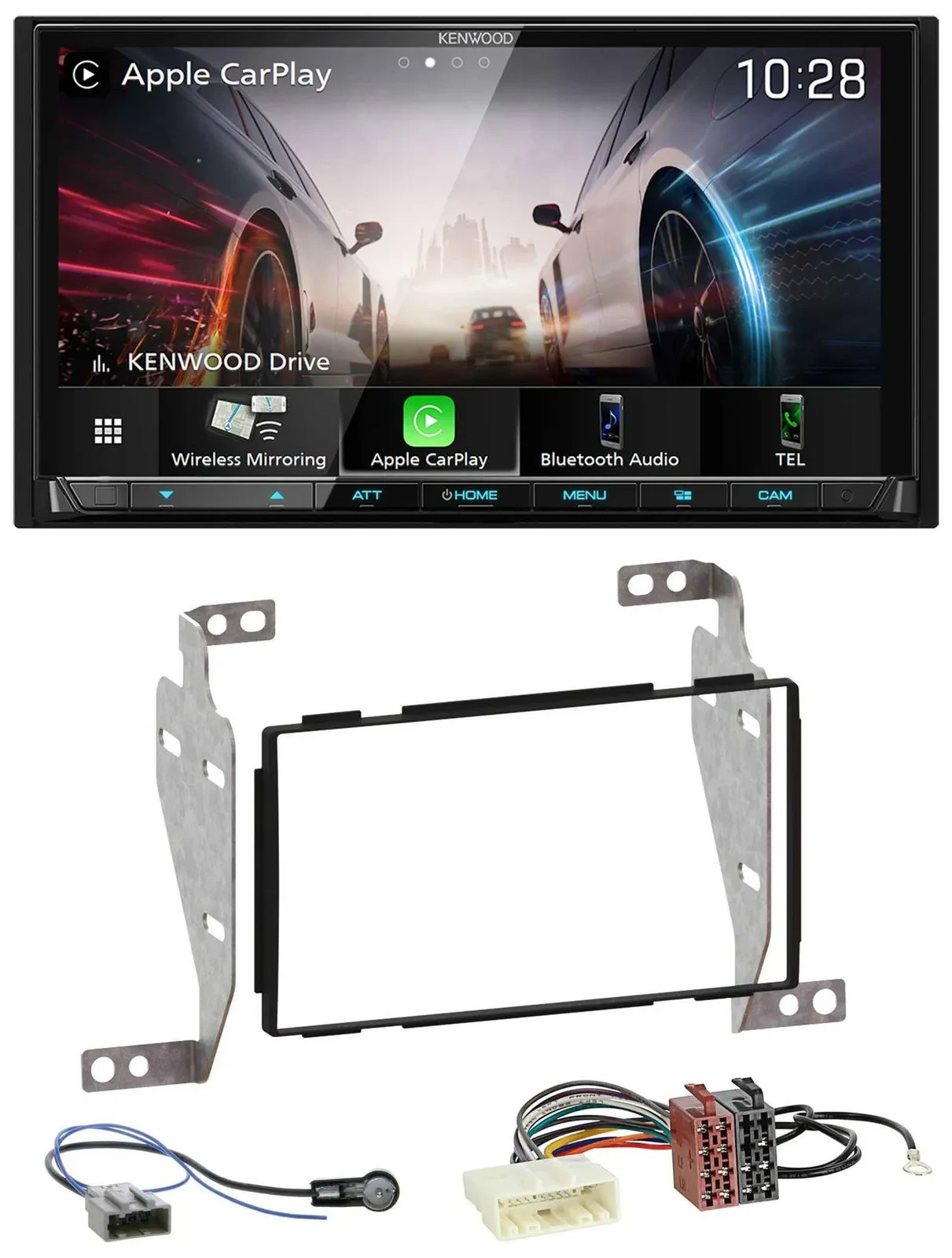 Kenwood MP3 2DIN USB DAB Bluetooth Autoradio für Nissan Juke (2010-2014)