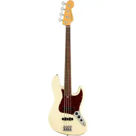 Бас-гитара Fender American Professional II Fretless Jazz Bass Rosewood FB Olympic White
