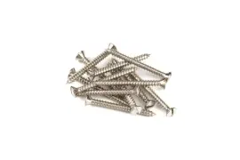 Genuine Fender 8x1-3/4" Neck Screws (12) for Vintage Telecaster, Esquire, NICKEL