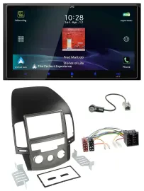 JVC USB Bluetooth 2DIN DAB MP3 Autoradio für Hyundai i30 (ab 08)