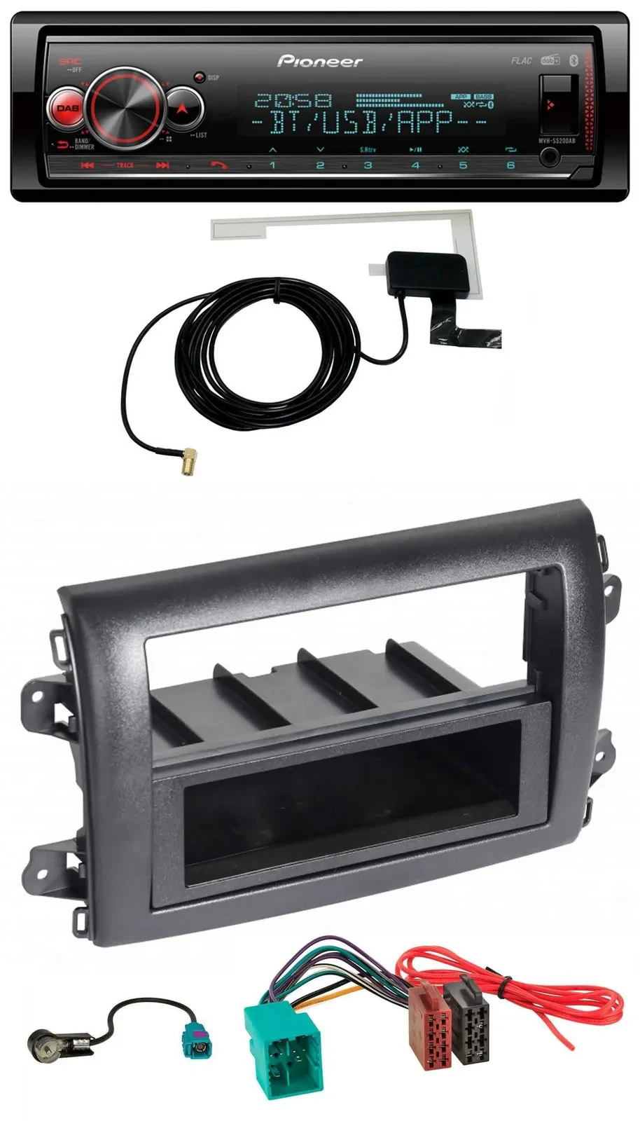 Автомагнитола для Fiat Ducato Pioneer Bluetooth DAB USB MP3 (Serie 8, с 2021)