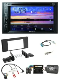 Pioneer Bluetooth 2DIN USB DVD DAB Lenkrad Autoradio für Land Rover Range Rover