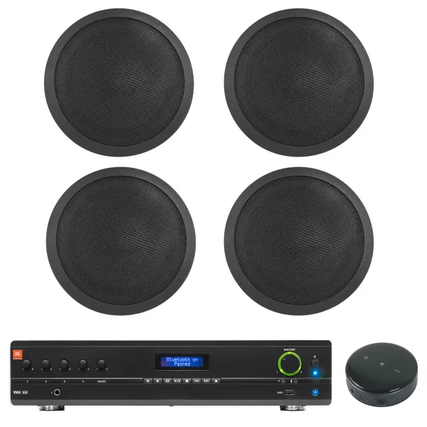 Потолочная акустика JBL CCL5T Black с усилителем (4 штуки)