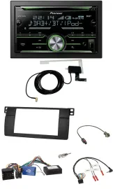 Pioneer CD USB Lenkrad Bluetooth 2DIN DAB Autoradio für BMW 3er 2002-2006 E46 sc