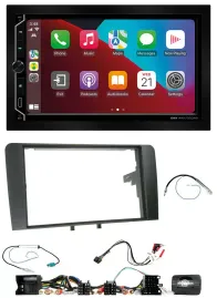 ESX 2DIN DAB USB Lenkrad Bluetooth Autoradio für Audi A3 8P 2003-2012 Aktivsyste