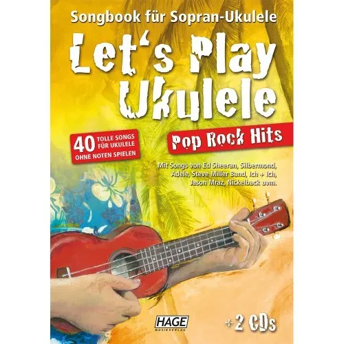 Hage - Let's Play Ukulele Pop Rock Hits (mit 2 CDs) | Neu