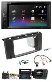 Pioneer Bluetooth Lenkrad USB 2DIN DAB DVD Autoradio für Mercedes R-Klasse 2006-