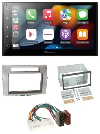 Pioneer DAB Bluetooth 2DIN USB MP3 Autoradio für Toyota Corolla Verso 04-09 silb