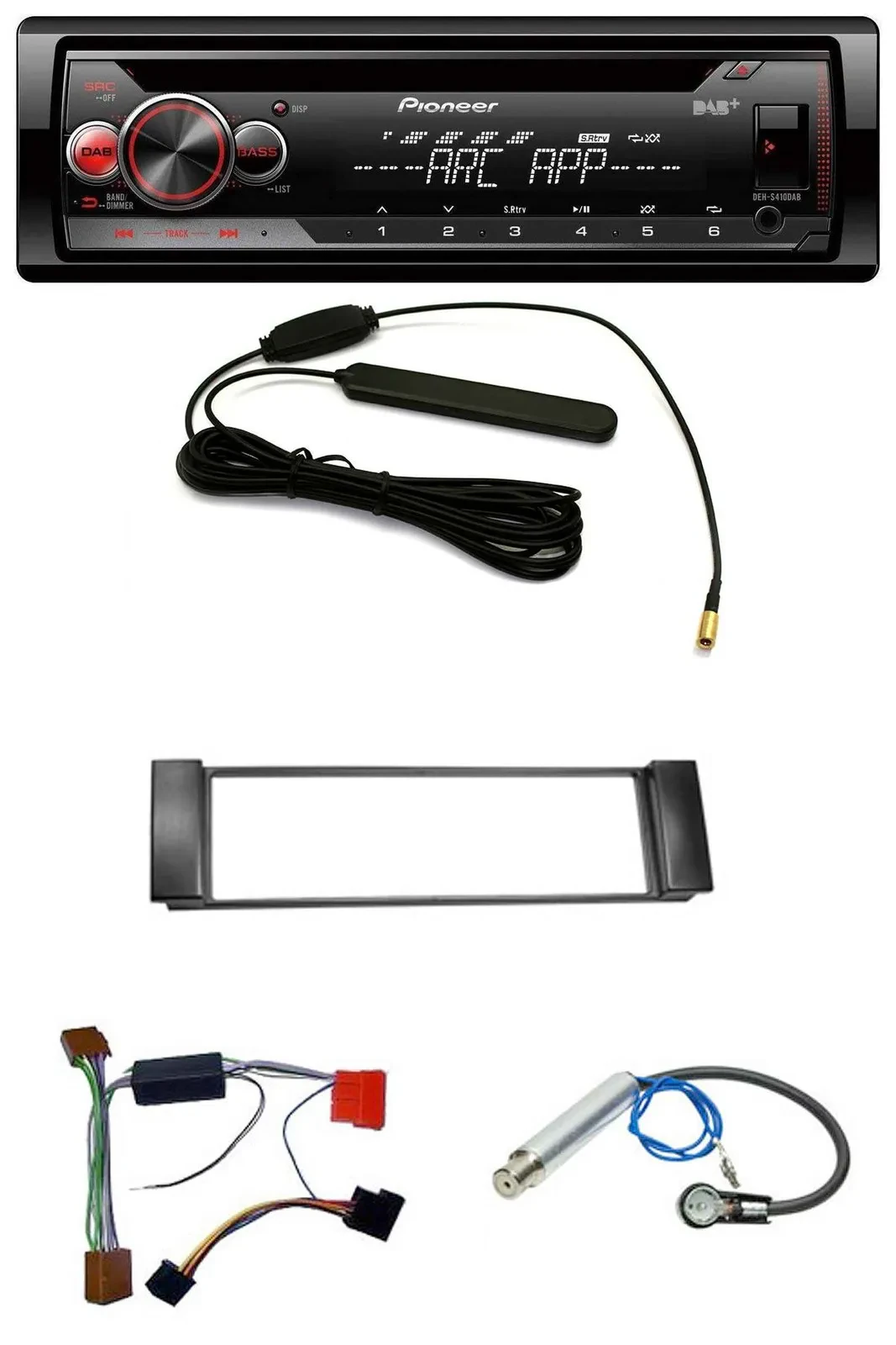 Pioneer CD USB AUX DAB MP3 Autoradio für Audi A3 8L 00-03 A6 C5 00-04 Aktivsyste