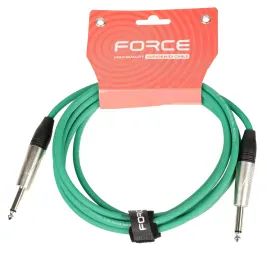 Инструментальный кабель Force FGC-09/3 GR Green 3 м