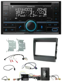 Автомагнитола Kenwood 2DIN, CD, DAB, USB, Bluetooth, совместима с кнопками на руле, для Porsche Panamera (2009–2016)