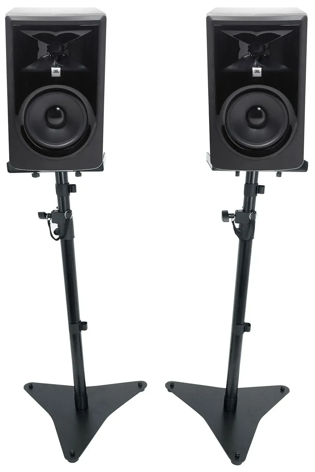 Активный студийный монитор JBL 306PMKII Black со стойкой (пара)