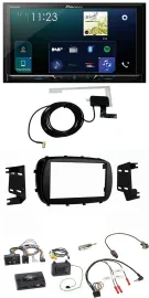 Pioneer 2DIN DAB USB Lenkrad Bluetooth Autoradio für Fiat 500X ab 2014