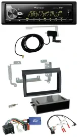 Автомагнитола для Fiat Ducato 2008–2011 Pioneer Bluetooth, DAB, USB, черный, поддержка кнопок на руле