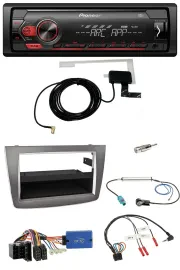 Автомагнитола Pioneer 1-DIN USB DAB MP3 для Alfa Romeo Mito 955 2013–2018 ISO серебристая