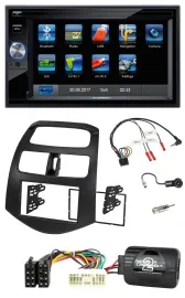Blaupunkt Lenkrad USB Bluetooth TMC 2DIN Navigation für Chevrolet Spark KLM 2012
