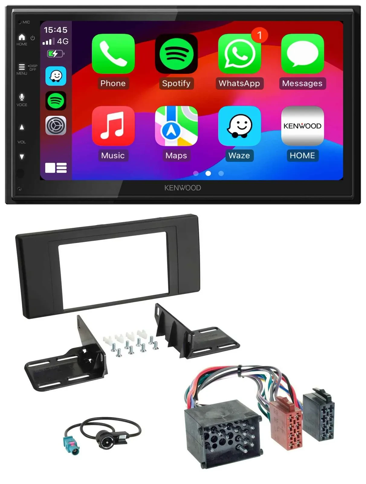 Kenwood MP3 USB DAB 2DIN Bluetooth Autoradio für BMW X5 (E53 2000 2002)