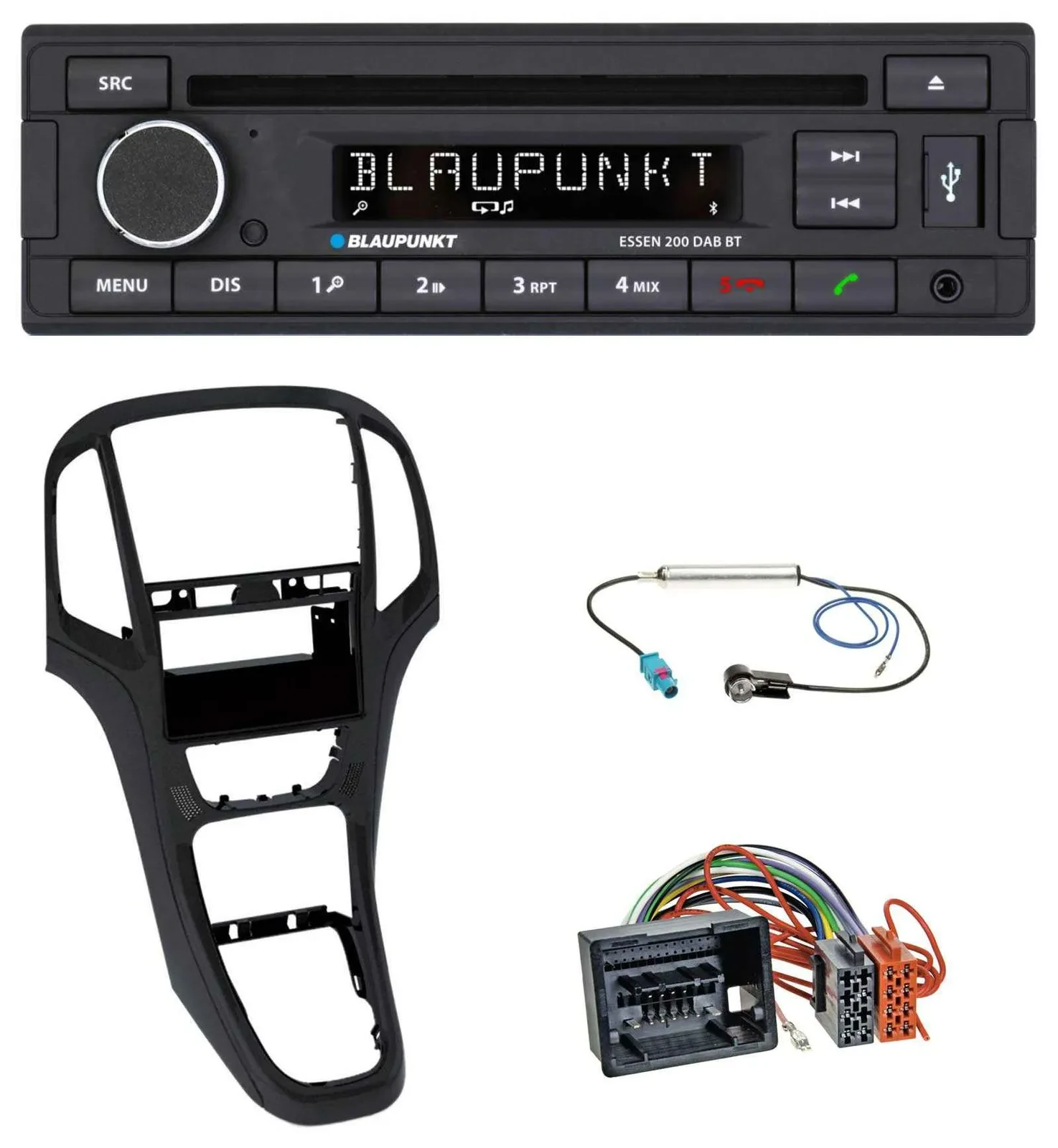 Blaupunkt USB MP3 Bluetooth DAB CD Autoradio für Opel Astra J ab 2009 Perl schwa
