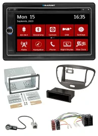 Blaupunkt Bluetooth DAB 2DIN USB DVD MP3 Autoradio für Hyundai i10 2008-13 dunke