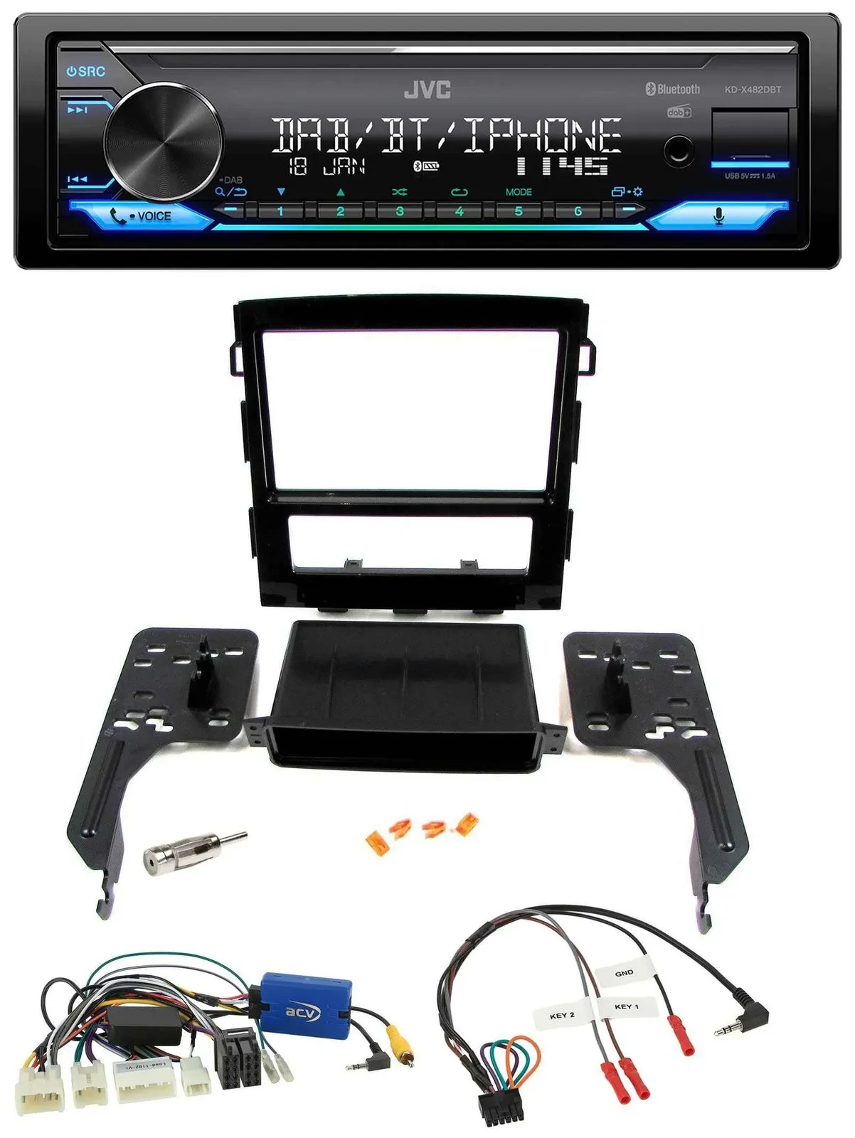 Автомагнитола для Subaru Impreza (с 2018) JVC Bluetooth, DAB, USB