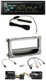 Автомагнитола для Ford Mondeo/S-Max (с 2007) Pioneer CD/MP3, DAB, USB, серебристая