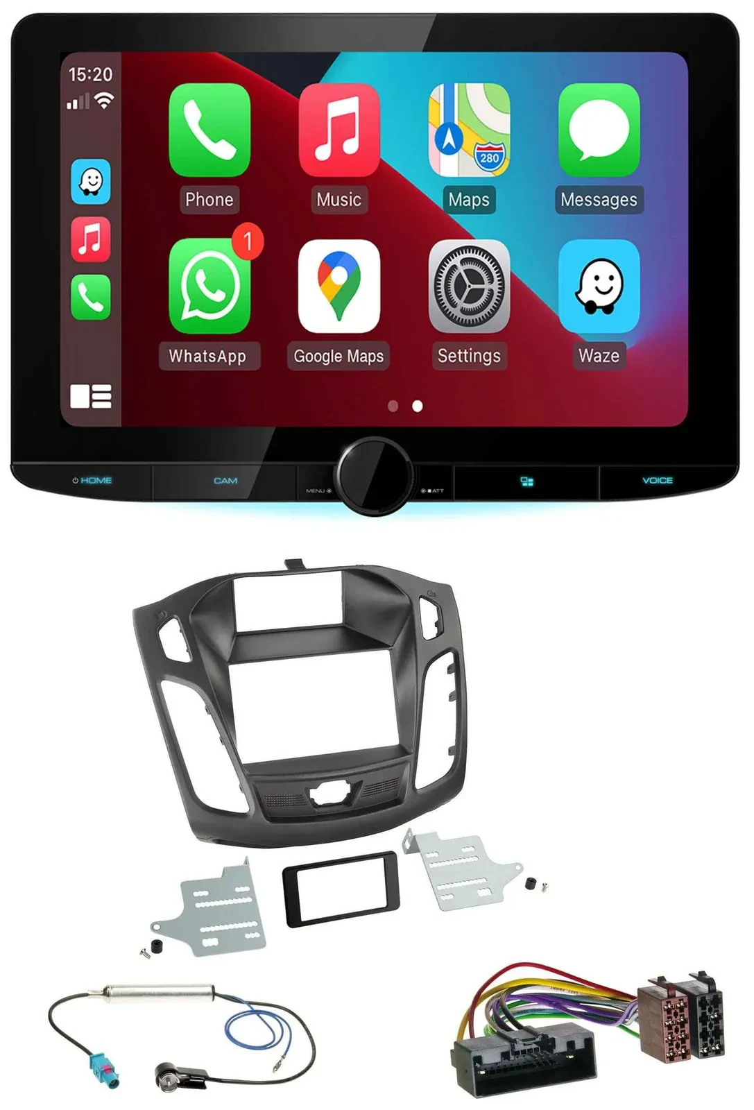 Kenwood MP3 USB DAB Bluetooth Autoradio für Ford Focus (DYB, 2011-2014)