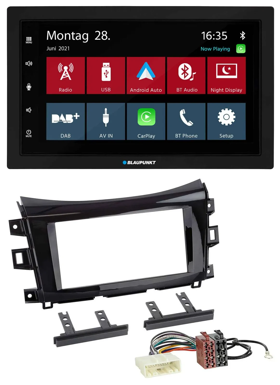 Blaupunkt MP3 Bluetooth DAB 2DIN USB Autoradio für Nissan Navara (ab 16)