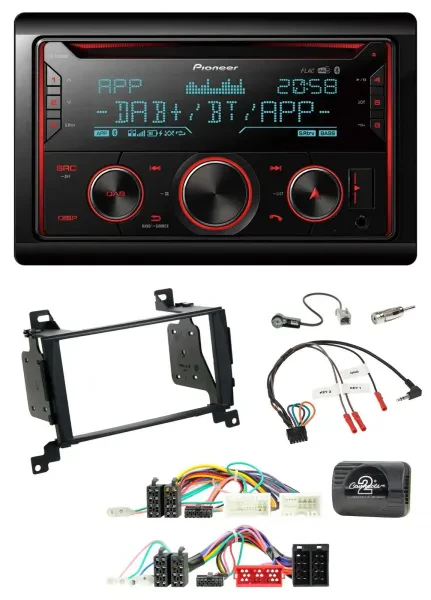 Pioneer 2DIN DAB Lenkrad Bluetooth USB CD Autoradio für Hyundai Santa Fe 2010-20