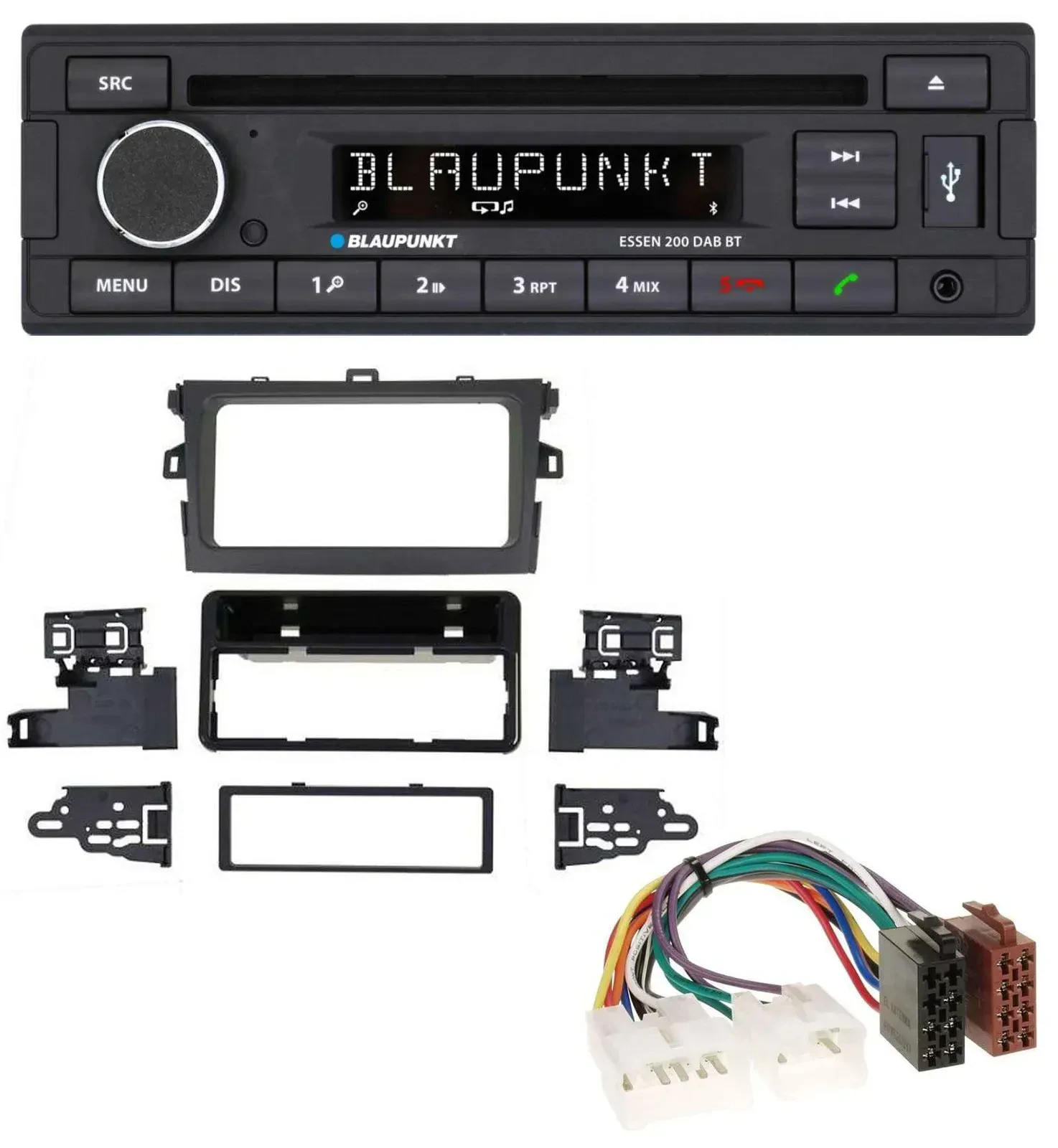 Blaupunkt USB MP3 Bluetooth DAB CD Autoradio für Toyota Corolla 2009-2012 silber