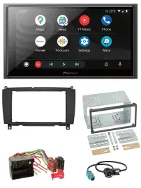 Pioneer USB 2DIN DAB MP3 Bluetooth Autoradio für Mercedes CLK C209 A209 04-10