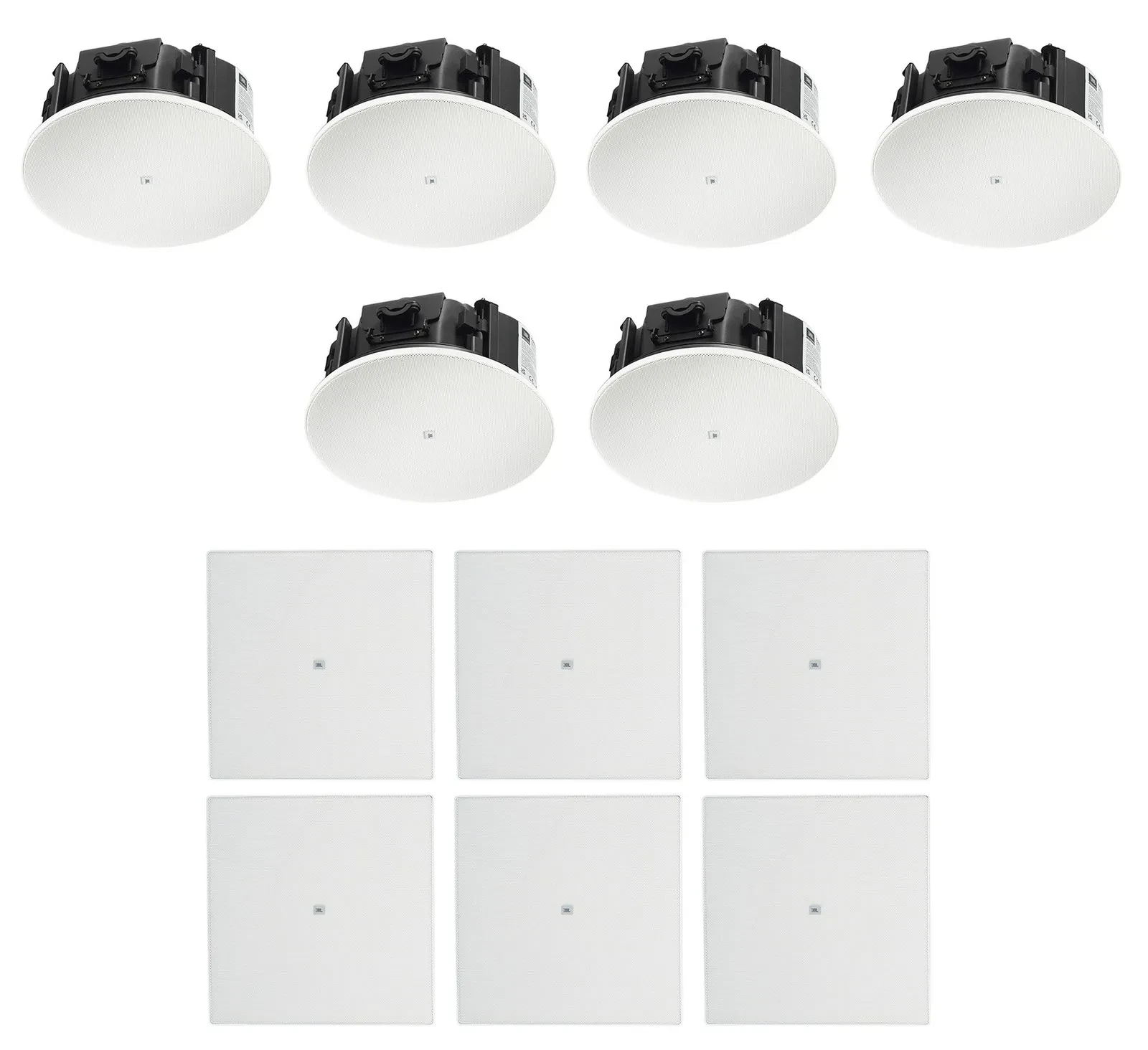 Потолочная акустика JBL Control 426LP 6.5" 70V/12Ω с квадратными решётками (набор, 6 шт.)